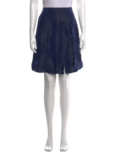 Pre-owned Giorgio Armani Mini Skirt In Blue