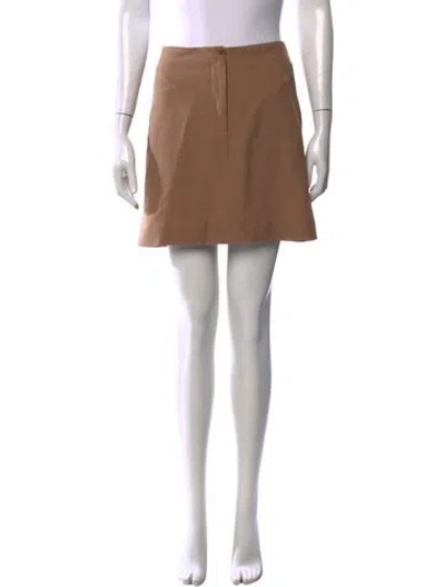 Pre-owned Giorgio Armani Mini Skirt In Brown