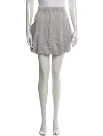 Pre-owned Giorgio Armani Mini Skirt In Gray