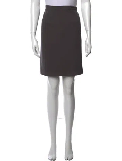 Pre-owned Giorgio Armani Mini Skirt In Gray