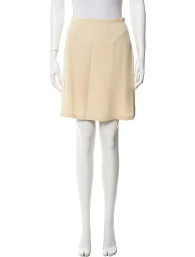 Pre-owned Giorgio Armani Mini Skirt In Neutral