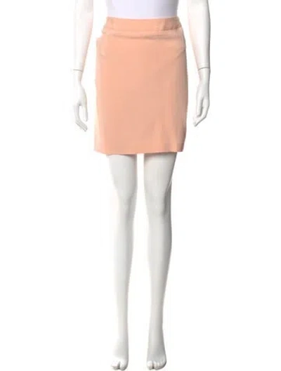 Pre-owned Giorgio Armani Mini Skirt In Orange