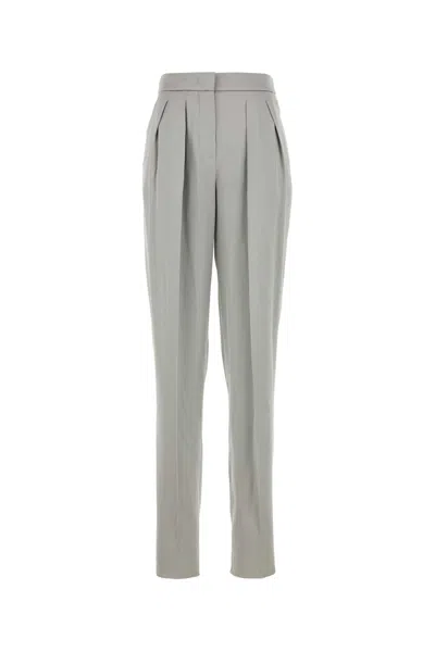 Giorgio Armani Mint Green Satin Pant In Gray