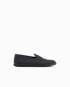 Giorgio Armani Mocassins En Cuir Suédé Avec Logo Brodé
