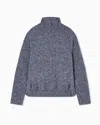 Giorgio Armani Mock-neck Jumper In Bouclé Cashmere, And Silk In Gray