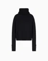 Giorgio Armani Mock-neck Jumper In Cashmere And Wool With Embroidery