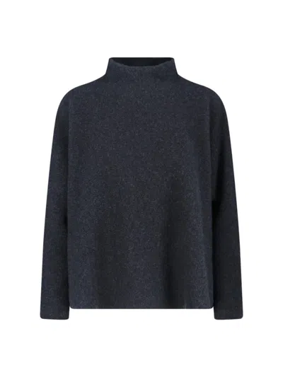 GIORGIO ARMANI GIORGIO ARMANI MOCK NECK SWEATER – GREY