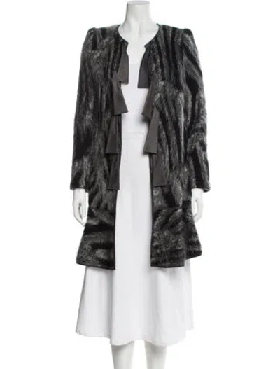 Pre-owned Giorgio Armani Mohair Robe In Gray