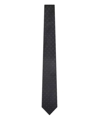 GIORGIO ARMANI MONOGRAM-JACQUARD SILK TIE