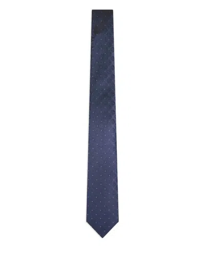 GIORGIO ARMANI MONOGRAM-PATTERN TIE
