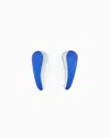 Giorgio Armani Mother-of-pearl Effect Clip-on Earrings In Blue