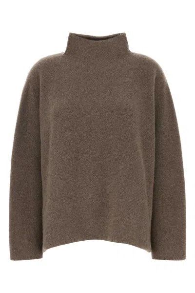 GIORGIO ARMANI GIORGIO ARMANI MUD CASHMERE OVERSIZE SWEATER