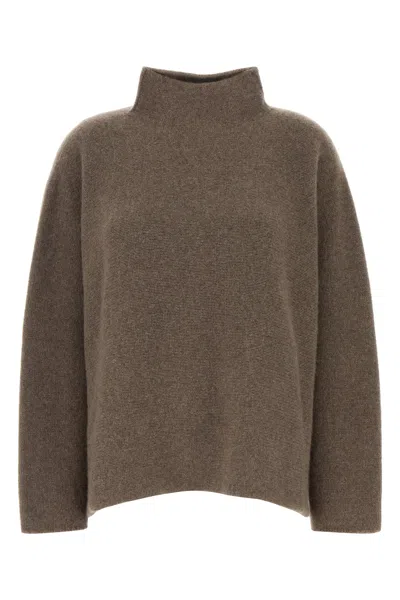 GIORGIO ARMANI MUD CASHMERE OVERSIZE SWEATER