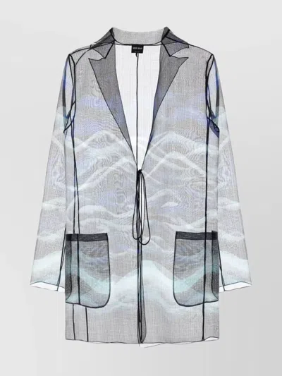 Giorgio Armani Multicolor Silk Blouse In Printed