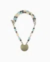 Giorgio Armani Multistrand Necklace In Resin And Brass