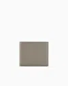 Giorgio Armani Nappa-leather Bifold Wallet In Beige