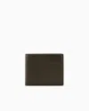 Giorgio Armani Nappa-leather Bifold Wallet In Brown