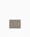 Giorgio Armani Nappa Leather Card Holder In Beige
