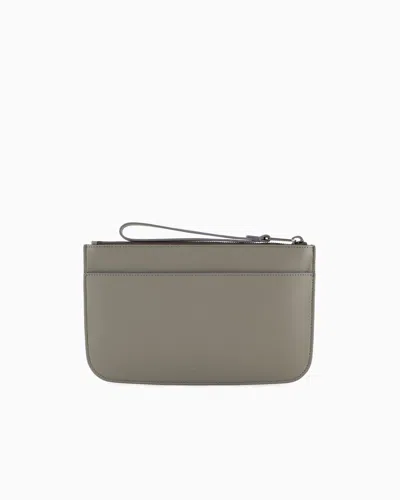 Giorgio Armani Nappa Leather Clutch Bag