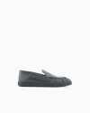 Giorgio Armani Nappa-leather Slip-ons In Green