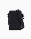 Giorgio Armani Nappa-leather Smartphone Case In Blue