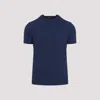 Giorgio Armani Crew Neck Plain Design Short Sleeves T-shirt In Navy Blue