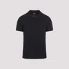 Giorgio Armani Crew-neck Jersey T-shirt In Blue