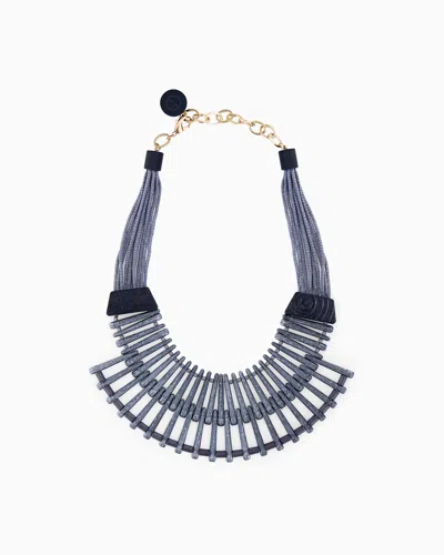 Giorgio Armani Necklace In Methacrylate And Brass In Blue