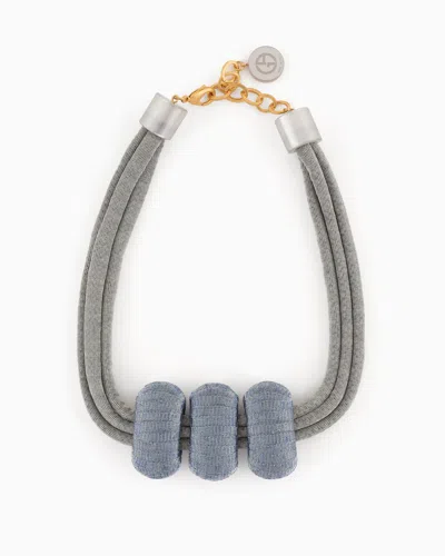 Giorgio Armani Necklaces In Gray