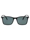 Giorgio Armani Nero Opaco Injected Sunglasses In Green