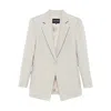 Giorgio Armani Single-button Patch-pocket Blazer In White