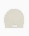 Giorgio Armani Official Store  Neve Beanie Hat In White
