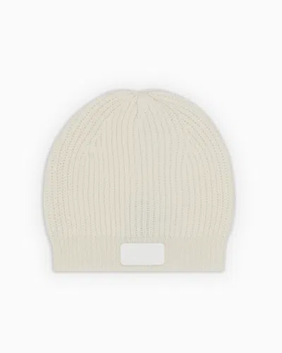 Giorgio Armani Official Store  Neve Beanie Hat In White