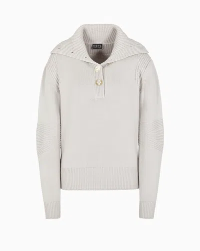 Giorgio Armani Neve Cashmere Jumper In Grey