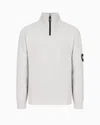 Giorgio Armani Neve Mock-neck Jumper In Wool And Cashmere In Grey