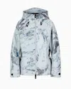 Giorgio Armani Neve Ski Jacket In Printed Reflex Fabric In Patterned