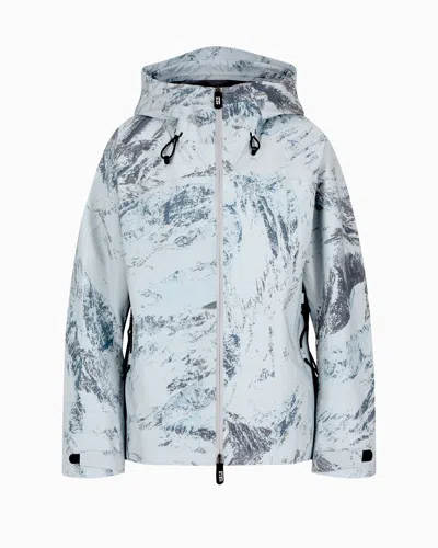 Giorgio Armani Neve Ski Jacket In Printed Reflex Fabric In Patterned