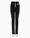 Giorgio Armani Neve Technical Stretch Ski Leggings With Stirrups In Black