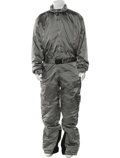 Pre-owned Giorgio Armani Neve Vintage 1990's Ski Suit In Gray