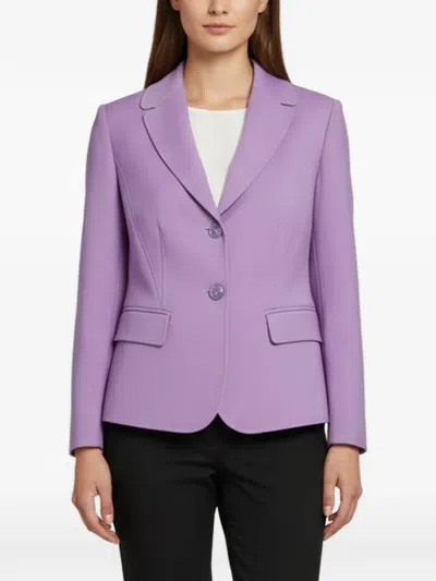Pre-owned Giorgio Armani Notched-lapel Single-breasted Blazer In Purple