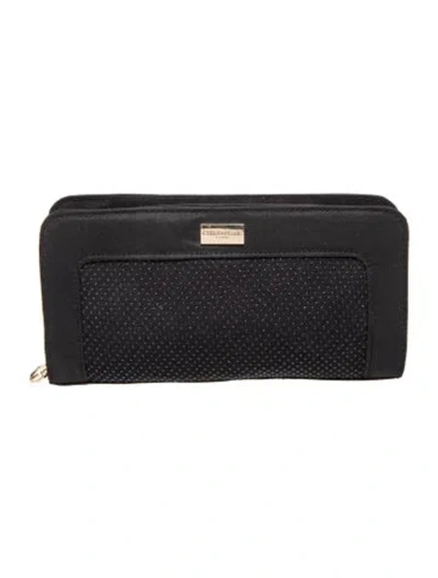 Pre-owned Giorgio Armani Nylon Clutch In Black