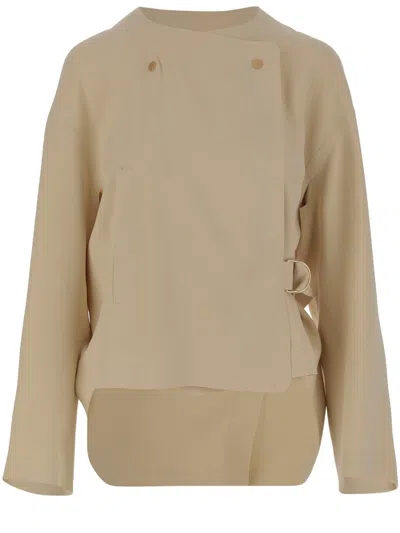Giorgio Armani Nylon Jacket In Beige