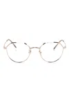 Giorgio Armani Octagonal-frame Glasses In Metallic