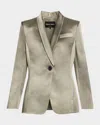 Giorgio Armani Ombre Satin Single-breasted Blazer