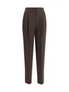 Giorgio Armani One Dart Pants In Brown