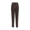 Giorgio Armani One Dart Pants In Brown