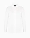Giorgio Armani Official Store Organic Silk Shirt In White