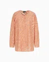 Giorgio Armani Organza Shirt With Animal Skin Motif Embroidery