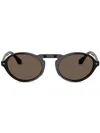 Giorgio Armani Black Acetate Sunglasses In Black