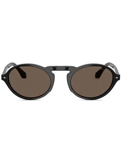 GIORGIO ARMANI OVAL-FRAME SUNGLASSES